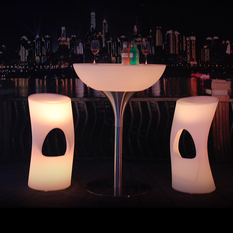 Bar Club Lounge Furniture Nightclub Illuminated Waterproof Led Table Led Furniture High Top Cocktail Tables For Bar