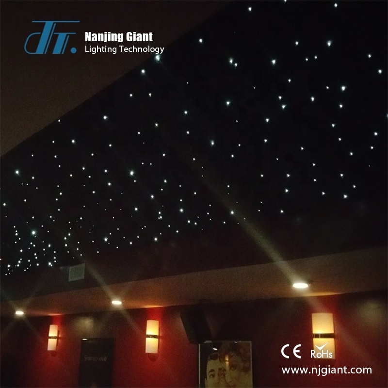 Twinkle RGBW Fiber Optic Star Ceiling 18W LED Light Fixture For Night Club