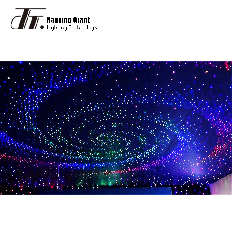 Modular Acoustic Polyester Fiber Optic Star Drop Ceiling False Panel/Tile