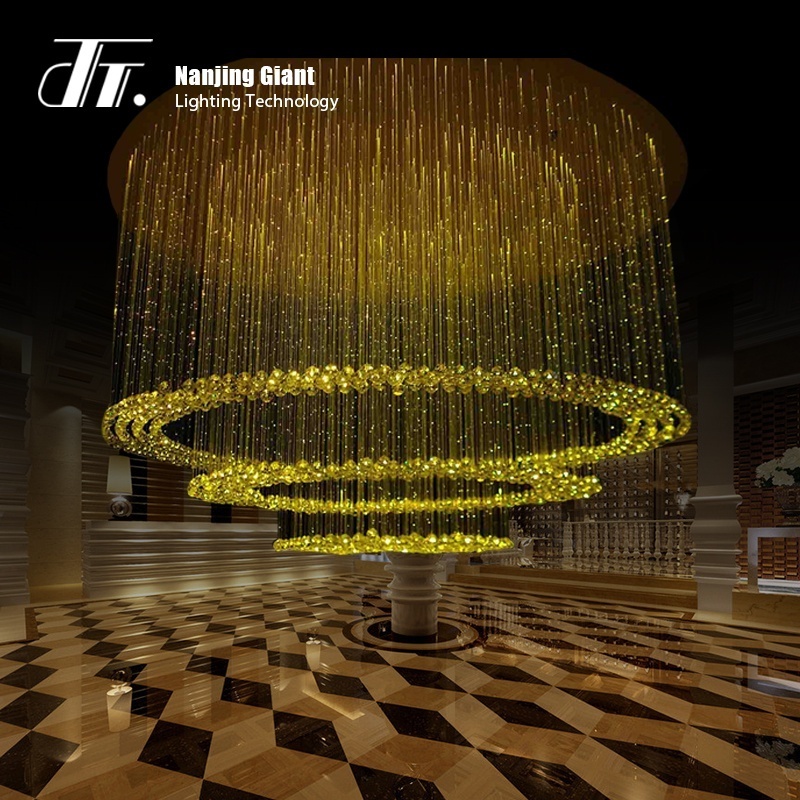 Large size LED chandelier fancy light Suitable for luxury hotel banquet hall