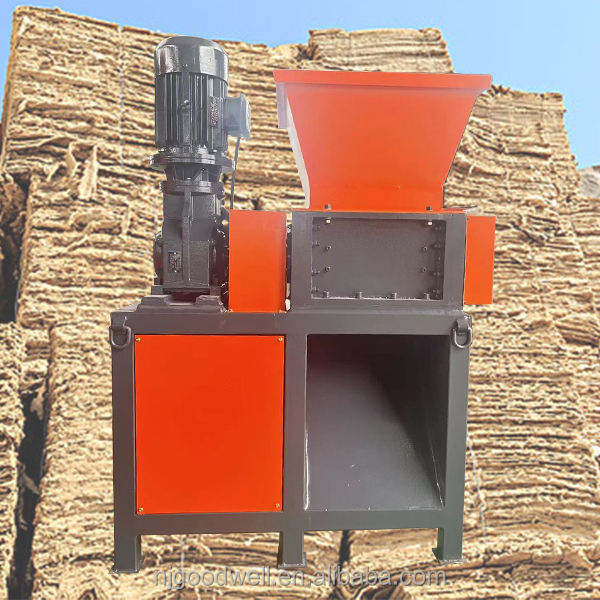 500 Model Double Shaft Textile Shredder/copper Cable Shredder Machine For Recycling