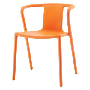 Free Sample Colored Pp Modern Cheap Wholesale Monoblock Seat Heavi Duti Stackable Ergonom Plastic Chair with Steel Leg 50pcs