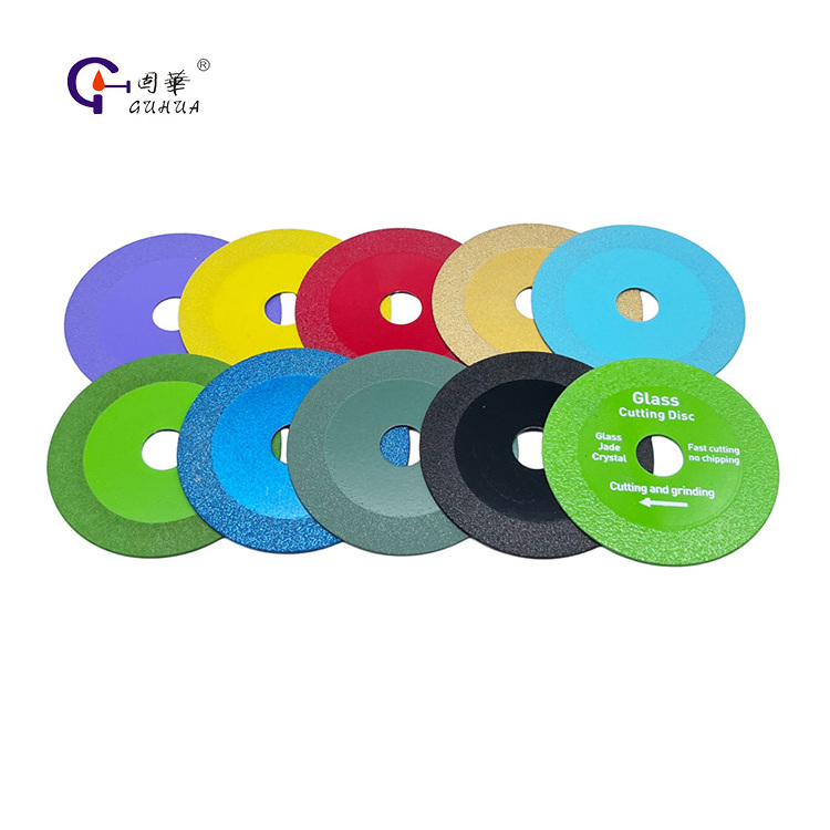 GuHua 100mm Super Thin Glass Ceramic Disco Para Cortar Vidrio Diamond Cutting Disc Saw Blade for 4'' Angle Grinder