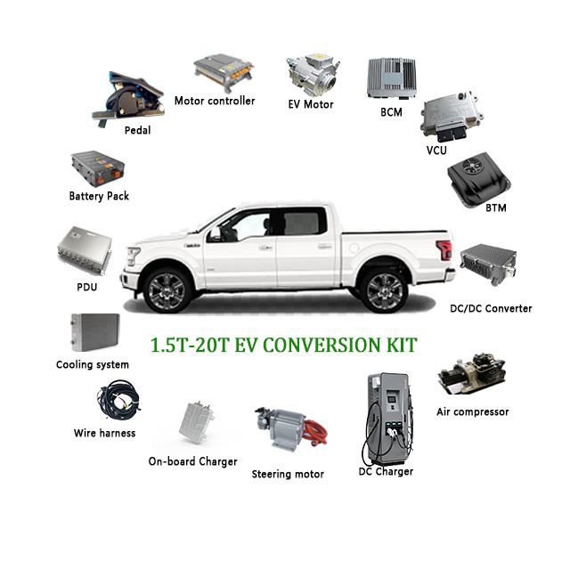 hot sale ev kit peak 60kw 70kw battery pickup truck Electric 80kw Conversion Kit for electric vehicle