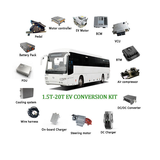 ev kit 50kw 100kw 1.5T- 20T auto vehicle ac motor electric boat yacht bus car pickup truck ev conversion kit for ev car