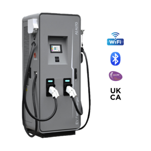 dc chargers high power 80kW ev dc fast charging station CCS2 cable Double guns Electric Vehicle charger