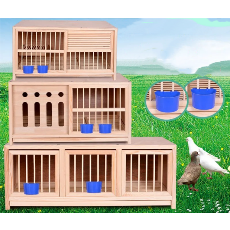 All Seasons Commercial Pigeon accessories Wooden Birds House Pigeon Cage Breeding Modular Pigeons Cage