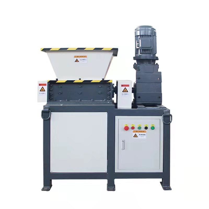 300 model Mini double shaft garbage crushing machine/automatic plastic shredder machines blade