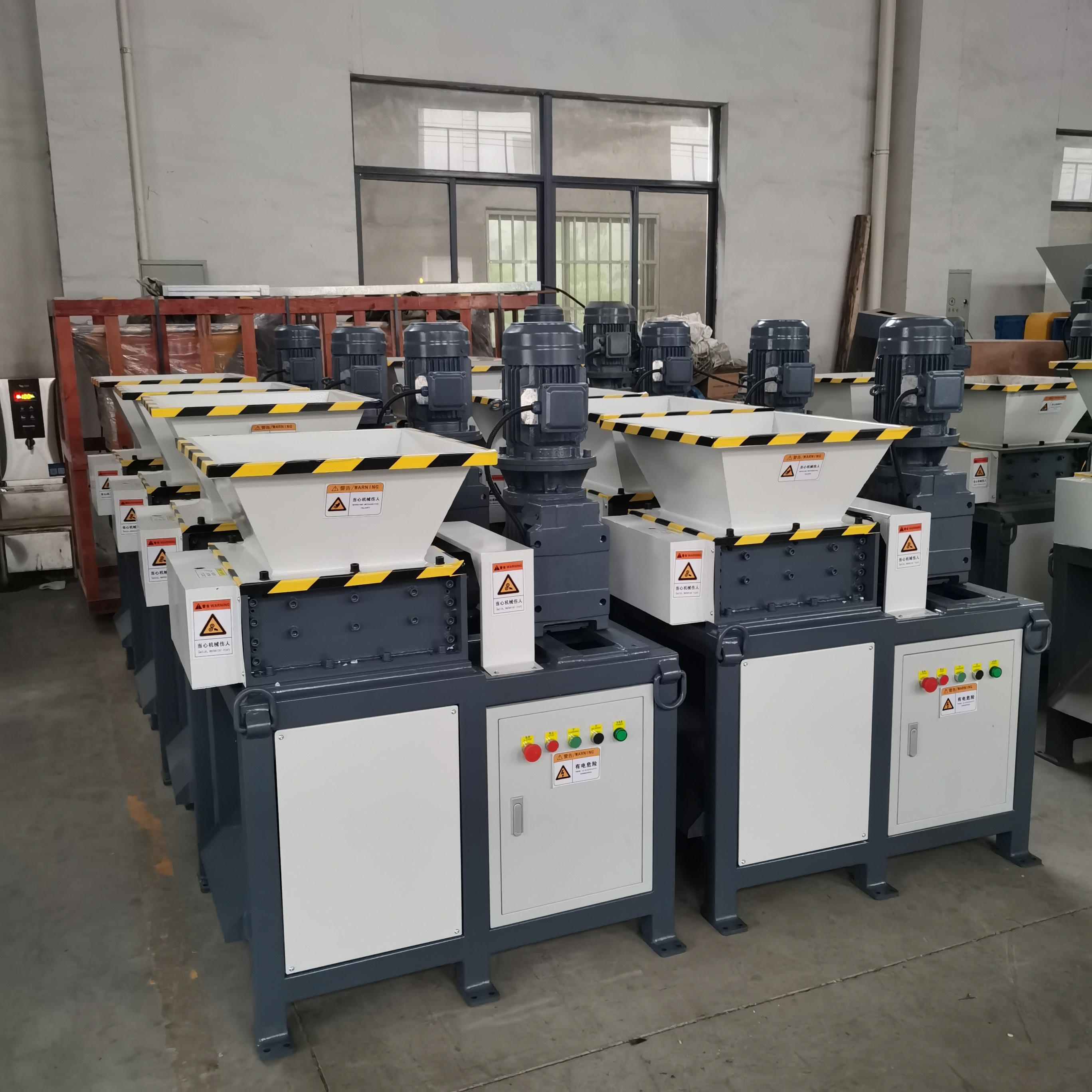 300 model Mini double shaft garbage crushing machine/automatic plastic shredder machines blade