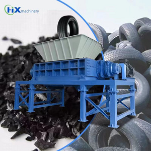 mobile scrap car used tyre recycling equipment tile rubber crusher trade tyre shredding machine tire shredder for sale price