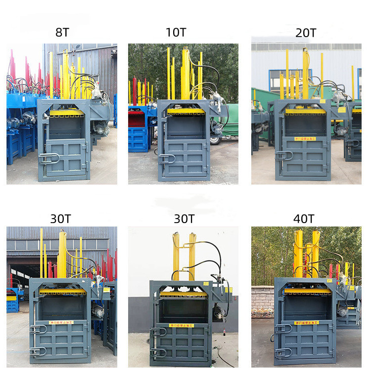 Industrial baler paper press machine recycling vertical manual waste hydraulic compactor baler