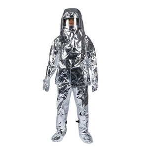 CCS approval aluminum foils fireman suit/ heat insulating fire protection clothing