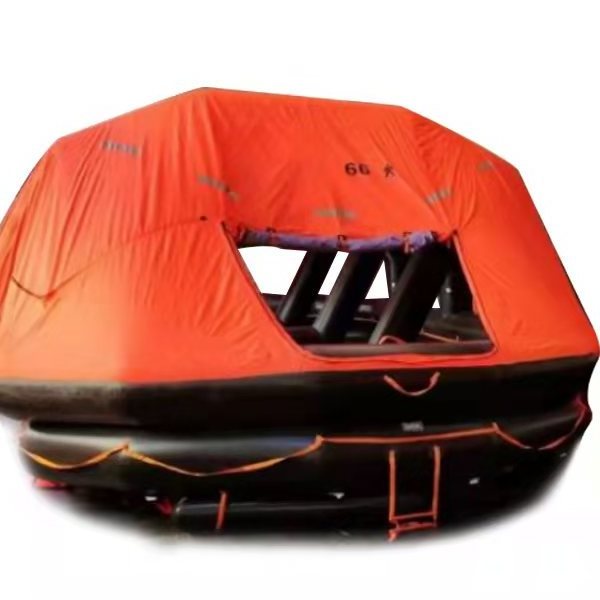 Solas approved self righting inflatable life raft for 66P with EC certificate