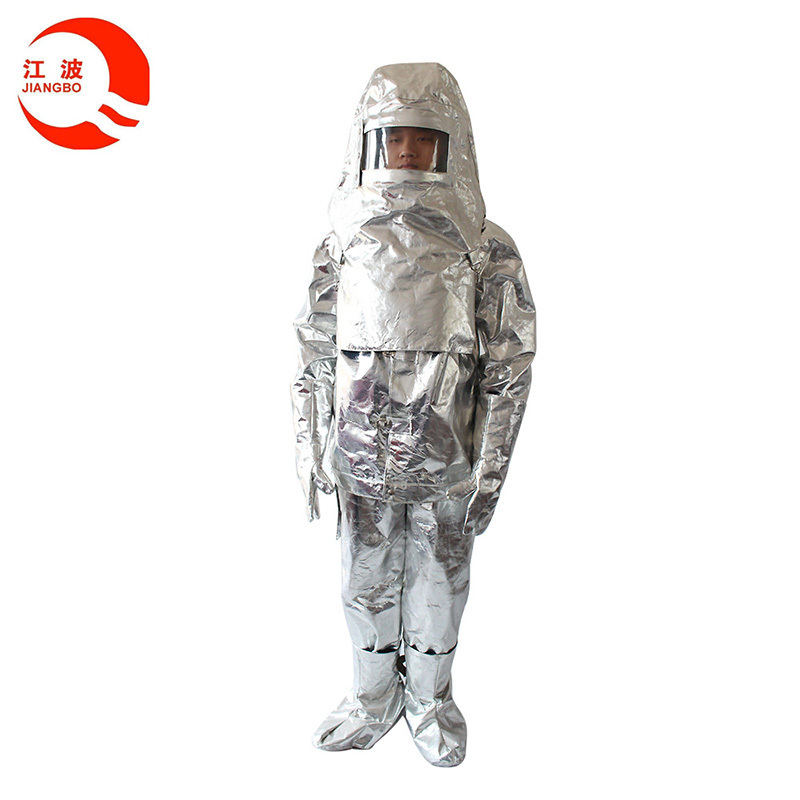 CCS approval aluminum foils fireman suit/ heat insulating fire protection clothing