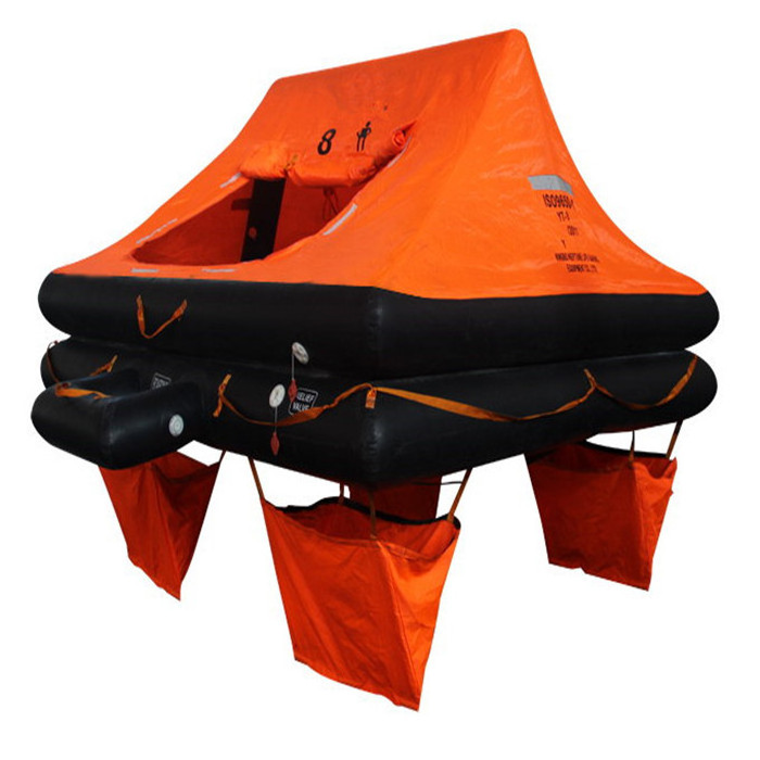 Waterproof Rectangle Throw Overboard Inflatable Life Raft for Yacht