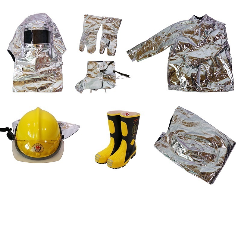 ccs approved firefighting uniform/ fireman suit aluminized fire resistance suit