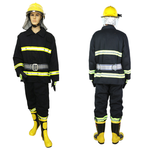 Hot sale aramid fighting jacket fire fighting suit for fireman flame retardant firefighting clothing