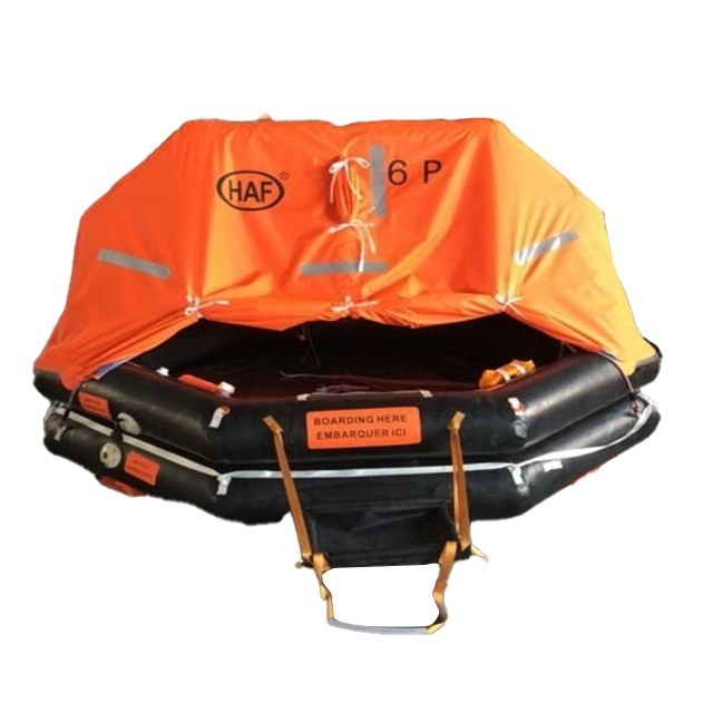 Waterproof Rectangle Throw Overboard Inflatable Life Raft for Yacht