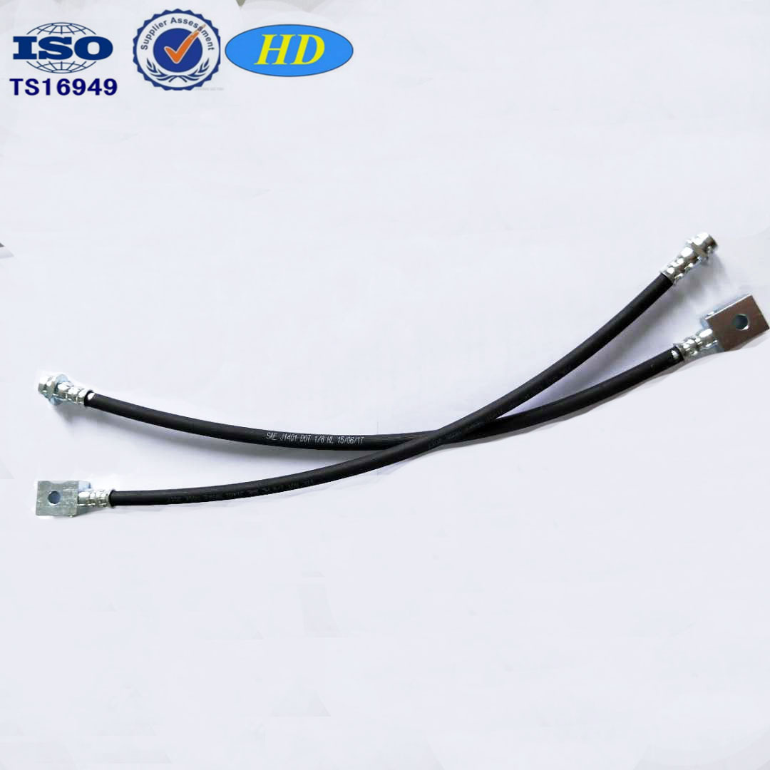 Auto brake parts epdm hose dot sae j1401 flexible brake hose hydraulic hose and fitting