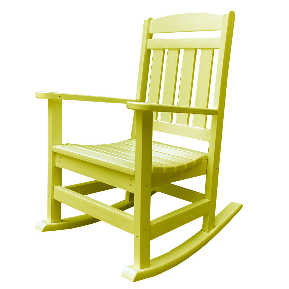 Factory directly supply HDPE Plastic High Quality Outdoor Adirondack Rocking Chair