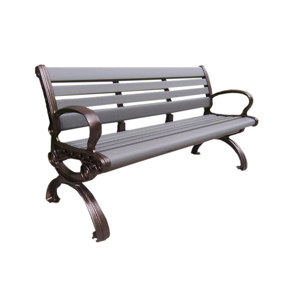 Factory Price rain-proof Outdoor WPC/HDPE  composite plastic wood public park bench