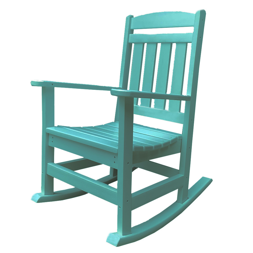 Factory directly supply HDPE Plastic High Quality Outdoor Adirondack Rocking Chair