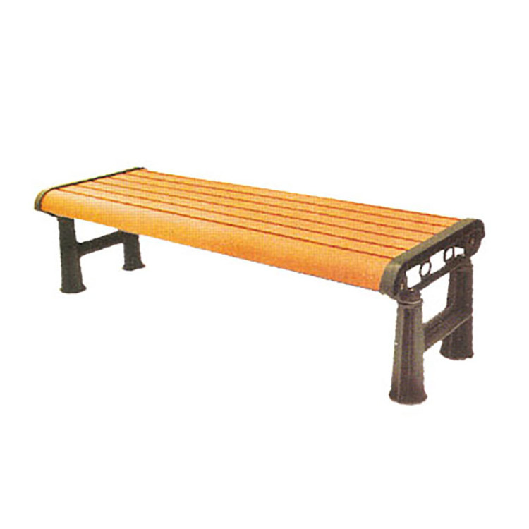 Durable Waterproof Cast Aluminum Legs Plastic Wood Composite Outdoor Garden Bench/HDPE Plastic Wood Outdoor Bench