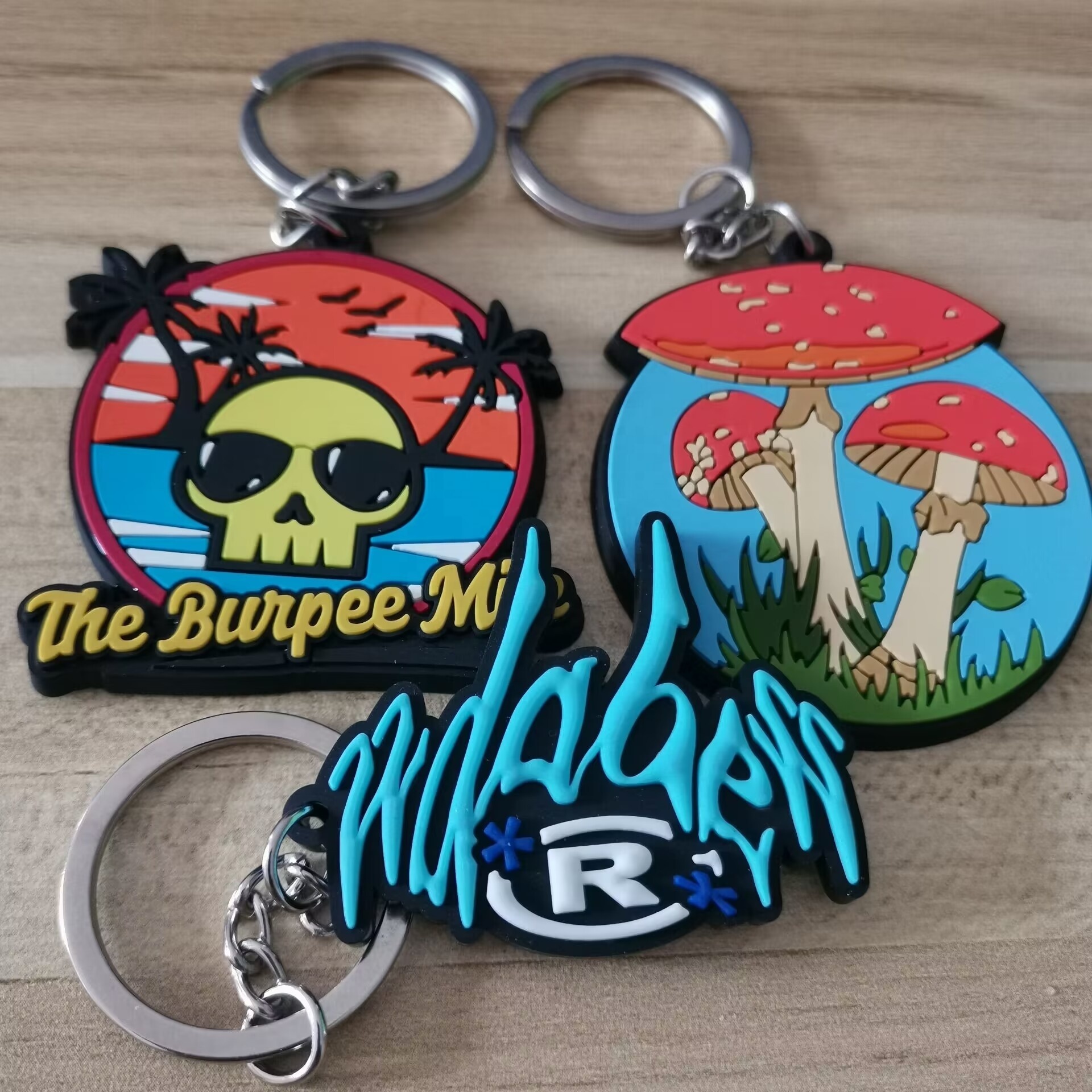 Free Samples Customised pvc Rubber Keychain With Logo 2D /3D Soft PVC Keychains Custom Logo for Promotion Gifts