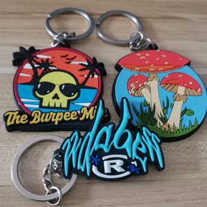 Free Samples custom promotion gift keychain with 2D/3D pvc keychain machine