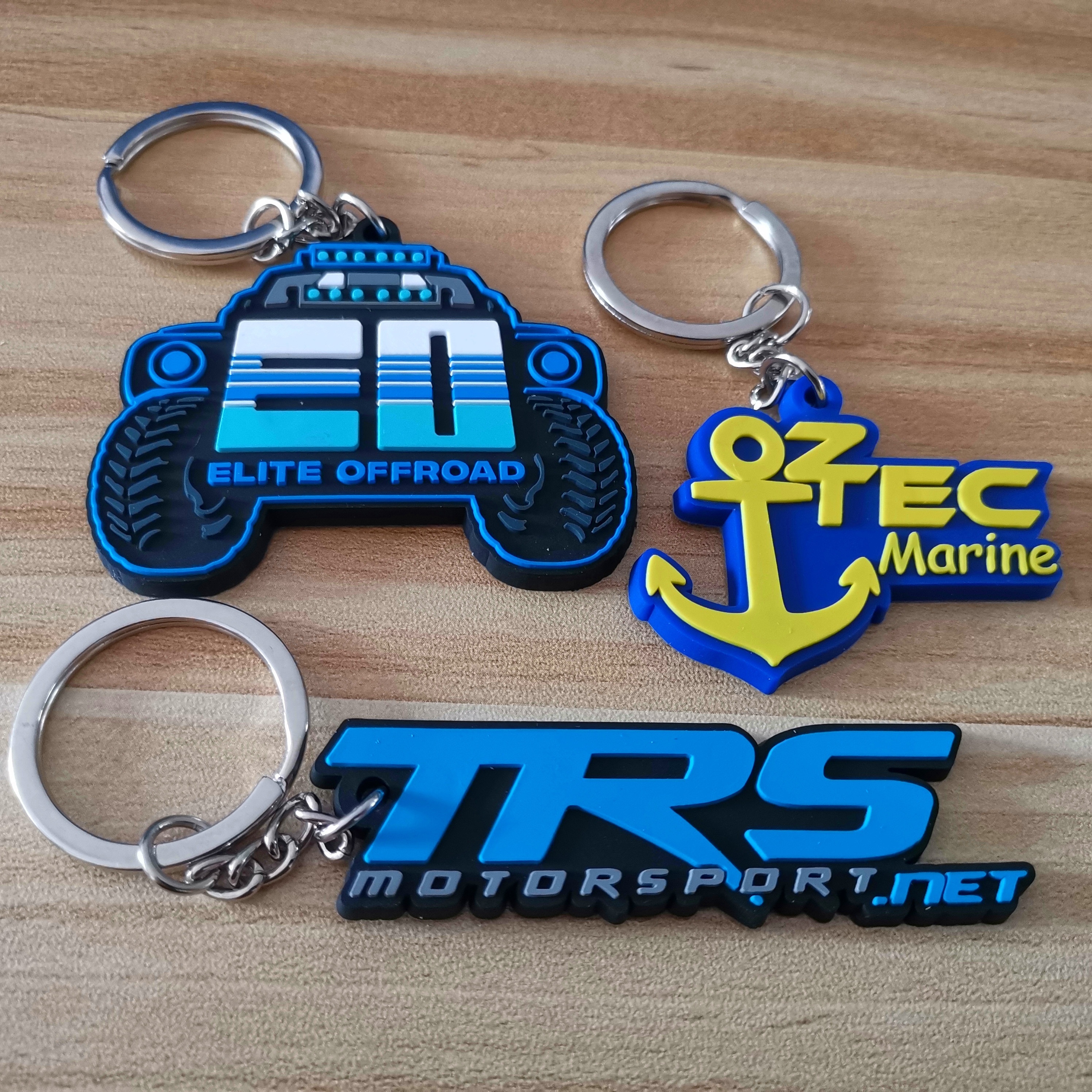 Free Samples Customised pvc Rubber Keychain With Logo 2D /3D Soft PVC Keychains Custom Logo for Promotion Gifts