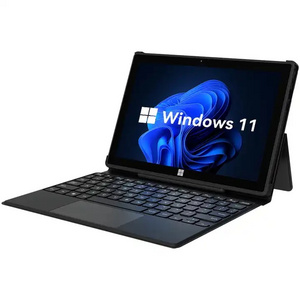 Wholesale 10.1 inch Surface laptop 2 in 1 Windows 11 8GB+128GB Touch Screen Wifi Tablet PC with Keyboard for Business