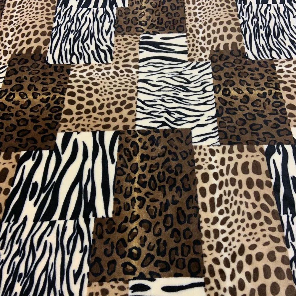 Flannel Fleece throw blanket wholesale leopard prints