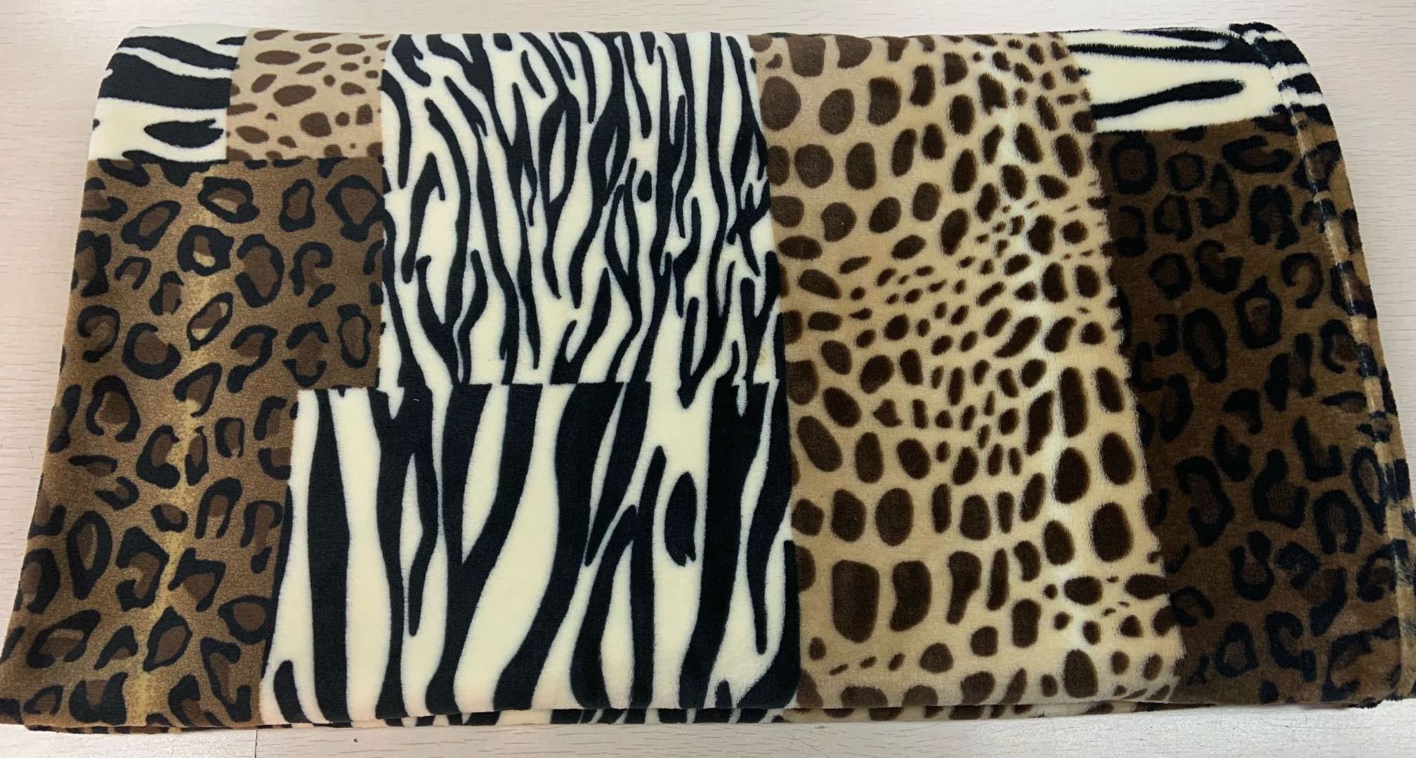 Flannel Fleece throw blanket wholesale leopard prints