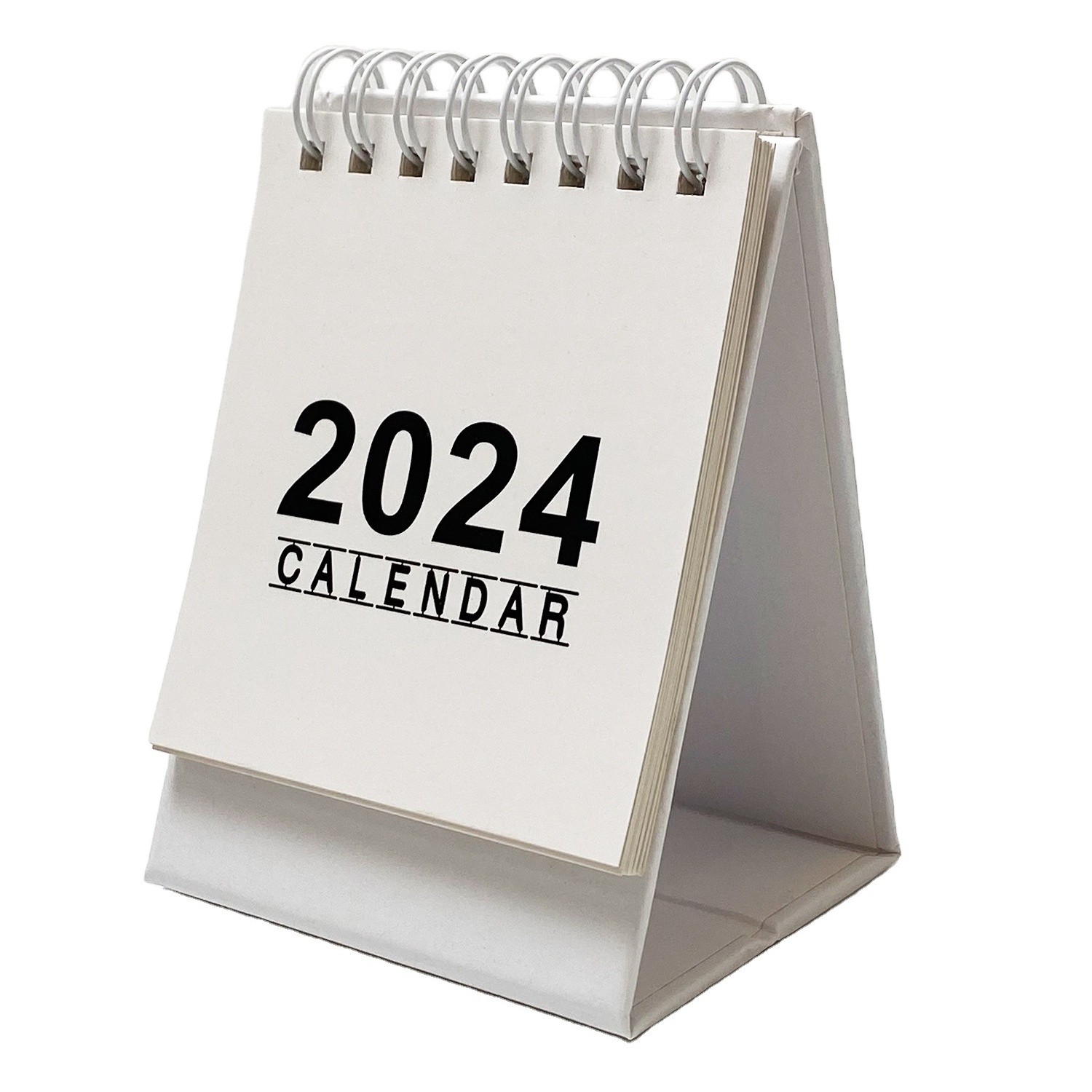 Hot new 2024 mini English desk calendar Creative simple calendar Office desktop decoration portable calendar