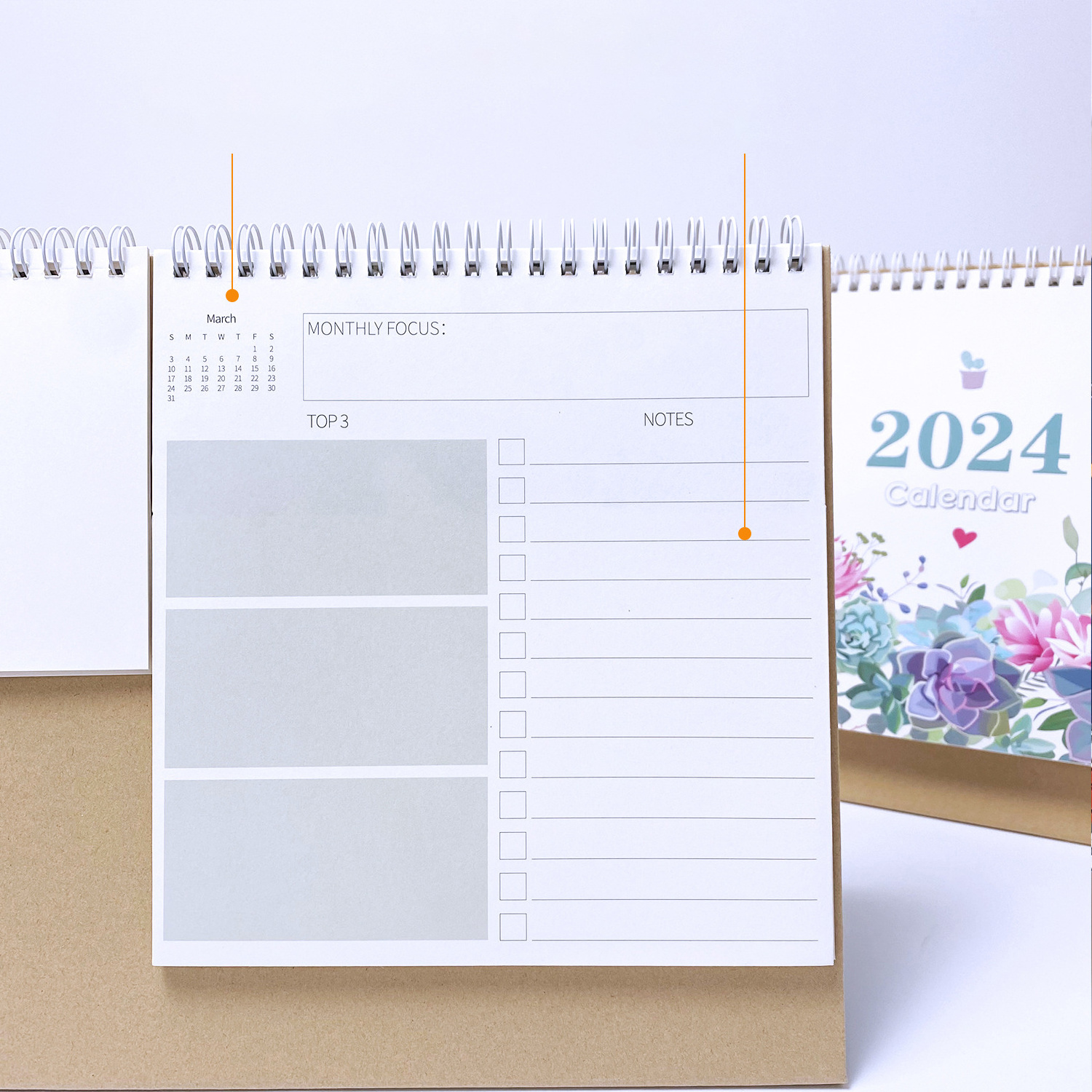 2024 Custom Printing Desk Calendar Mini Daily 365 Days Calendar Tear Off