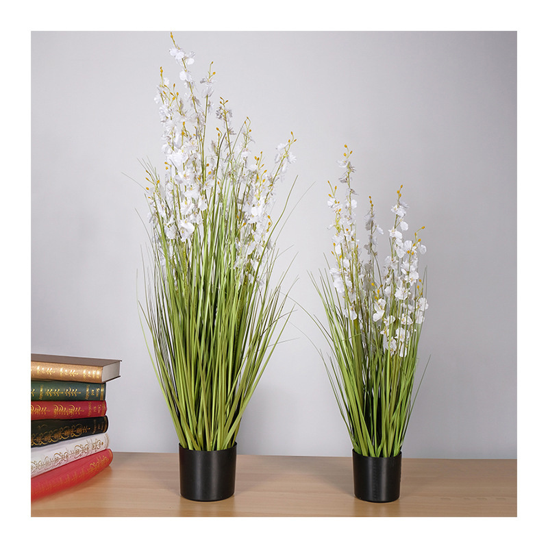 DOLA New Arrival Ornamental Plant Artificial Plant For Outdoor Decoration Artificial Green Tall Long Grass Onion Grass