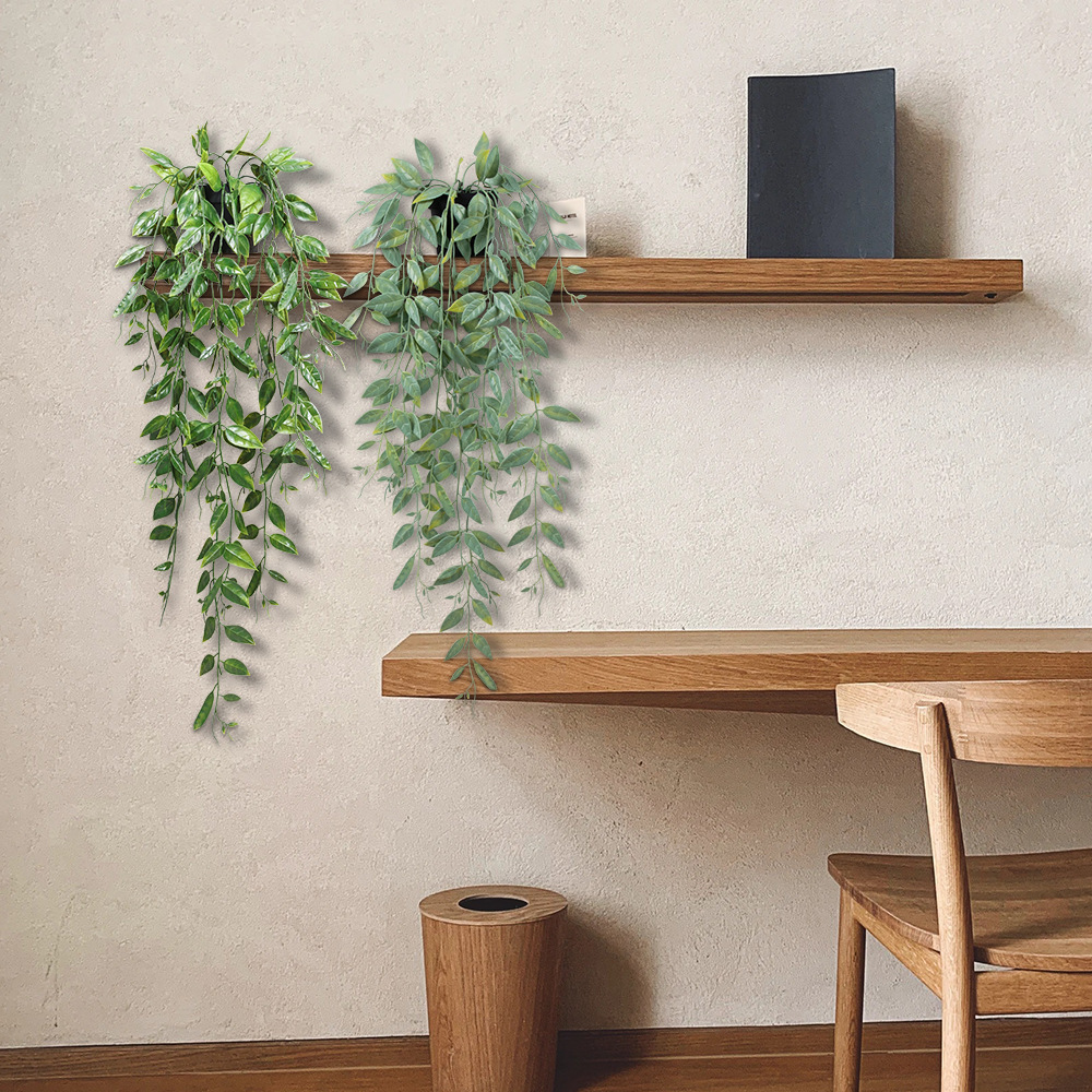 Hanging Pot Combination Home Cabinet Strip Bonsai Interior Decoration Green Plant Simulation