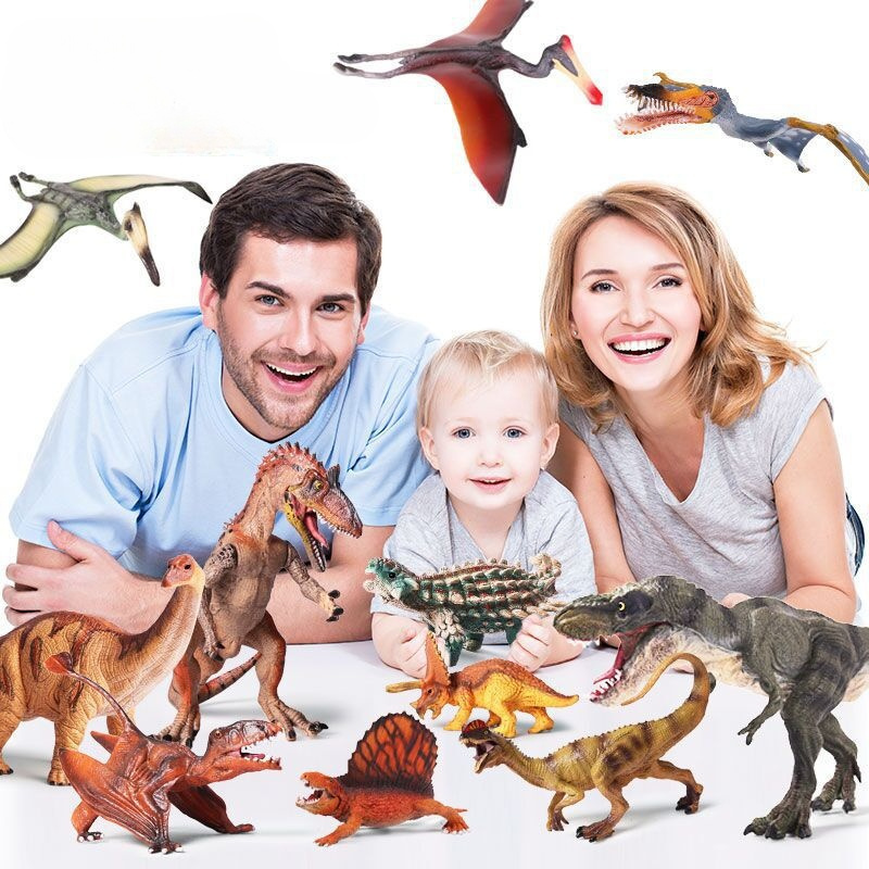 Jurassic Children's Dinosaur Toy Simulation Wild Animal Decoration Indominus Tyrannosaurus Mosasaur Model Set