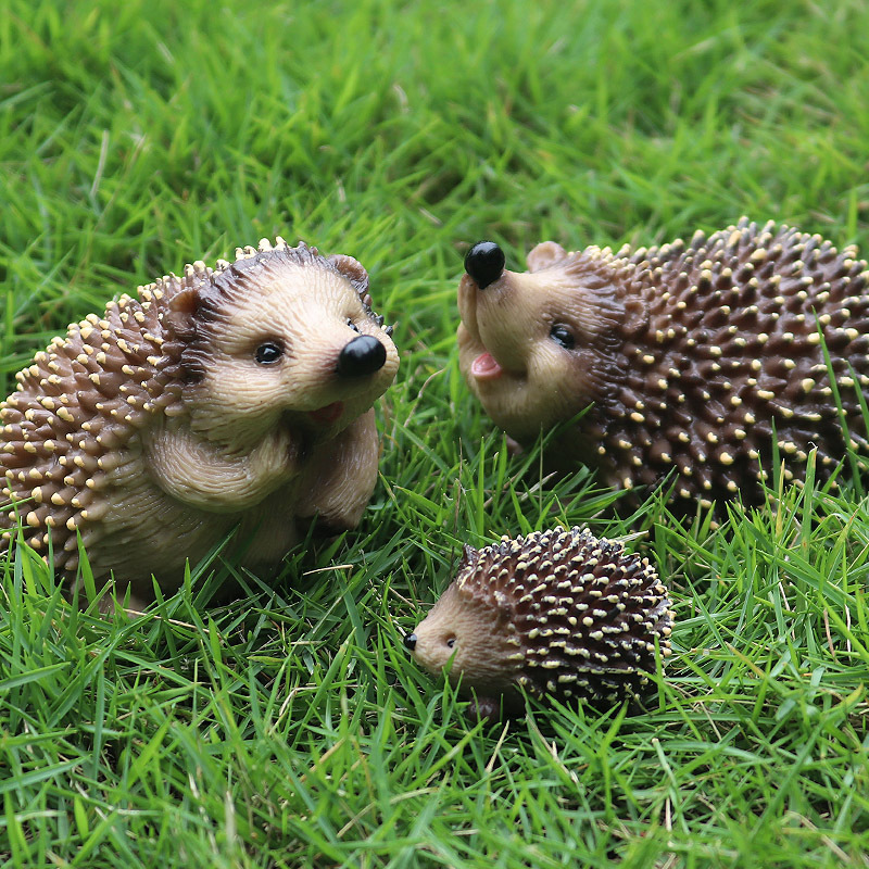 Children's Cognitive Simulation Wildlife Model Toy Jungle Spiny Hedgehog Burr Steal Melon Badger Decoration