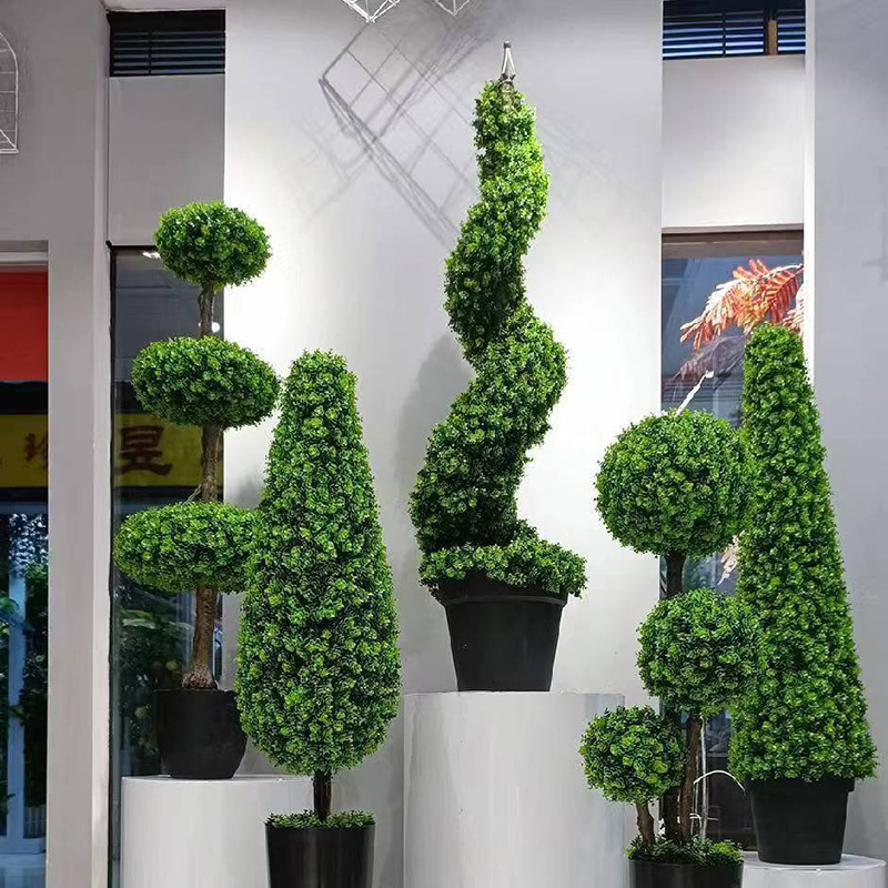 DOLA  High Quality Christmas Tree Handmade Spiral Guard Greenery Artificial Plant Artificial Tree