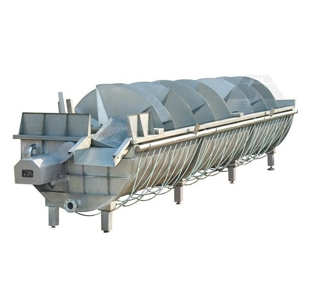 chicken slaughter machine screw spin chiller for slaughter line