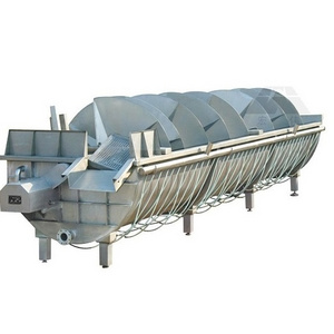 chicken slaughter machine screw spin chiller for slaughter line