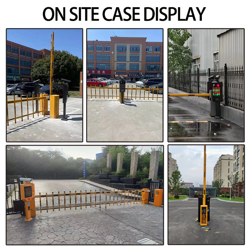 RFID Parking Lot Barrier Gate Intelligent Car Parking Boom Gates Speed Adjustable Servo Motor Electric Parking Lot Arm Barrier G