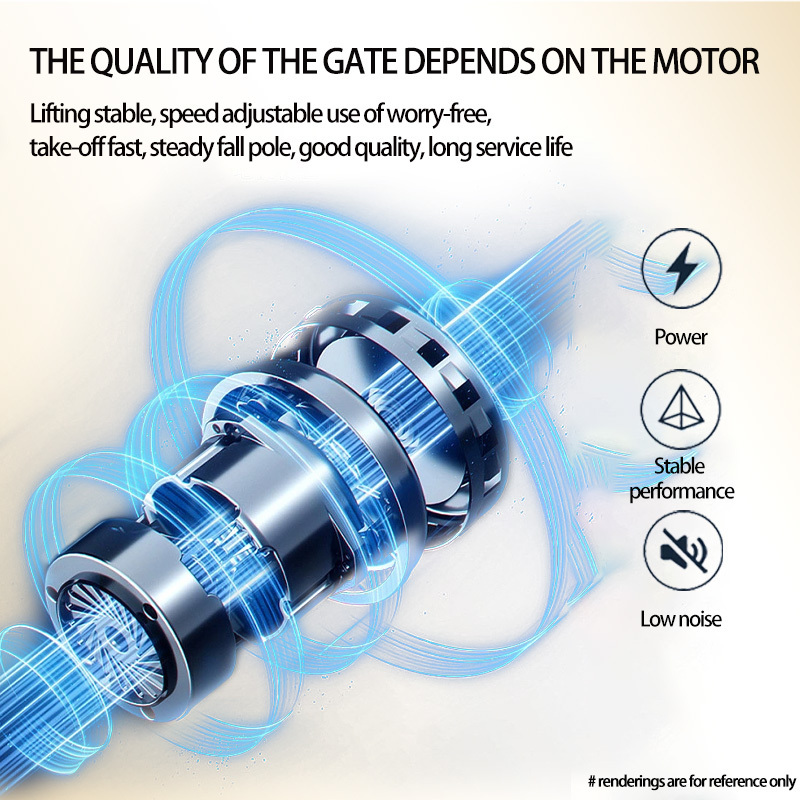 Full Automatic 24V DC Servo Motor Fast Speed Heavy Duty CE approved straight/fencing/ Folding arm parking boom barrier gate