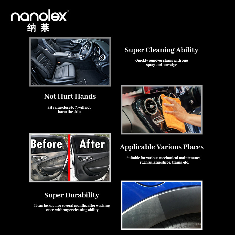 Nanolex 705 China direct factory production plastic restorer back to black gloss car coating