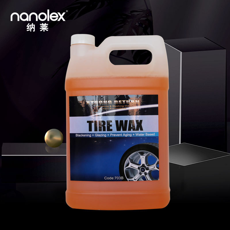 Nanolex 703B OEM Manufacturing Tyre wax polish wholesale China tires cleaner  polish silicone high liquid gloss Tire Shine