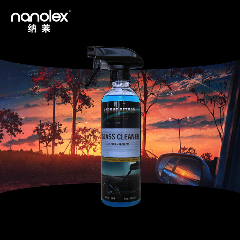 Free sample 120ml car window shield glass oil film cleaning streak free shine oil film cleaner Car Glass Cleaner