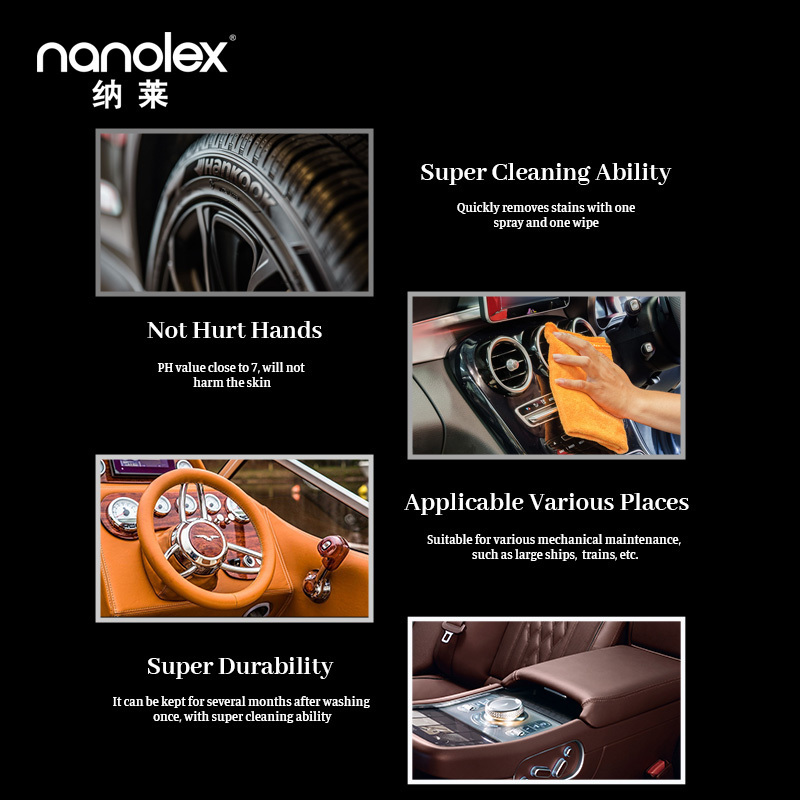 Nanolex 101 Super Quality Heavy-duty Remove Stain Liquid Engine Cleaner Degreaser Spray Foaming Car Detailing Cleaning Care