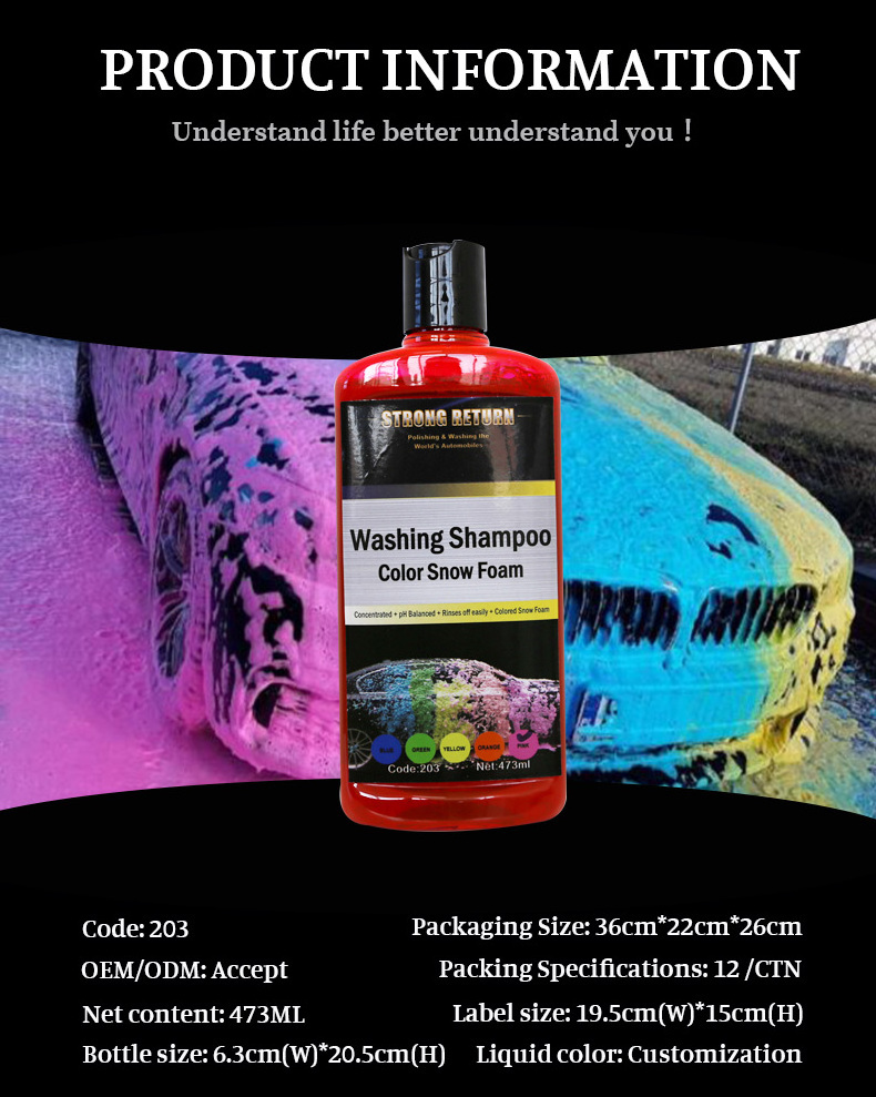 Nanolex 203 Concentrated Touchless automatic car wash shampoo, car wash soap, car cleaner for car washing with ISO 9001