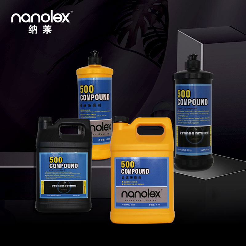 Nanolex 500 Silicon Free Scratch Remover Car Polishing Compound All in One Polish and Compound Bundle